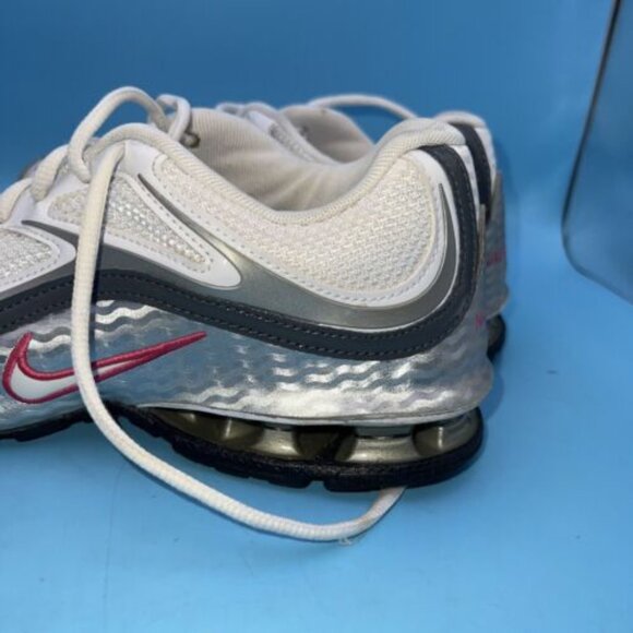 Nike Womens Reax Run 5 407987-116 White Lace Up Low Top Running Shoes Size 8 - Picture 2 of 12